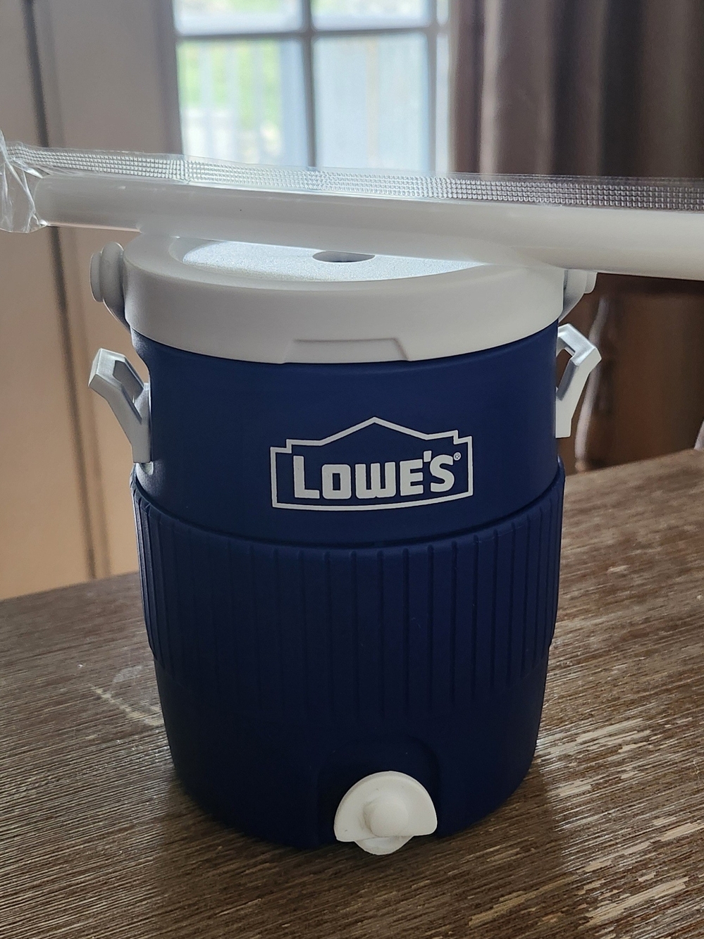 Lowe's Mini Blue Cooler Cup with White Lid